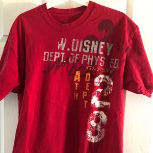 W. Disney Dept of Phys Ed Mickey Mouse Shirt - Mens L